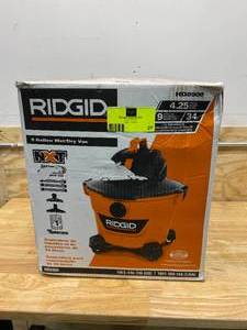 lot 27 image: RIDGID 9 Gal. 4.25-Peak HP NXT WetDry Shop Vacuum with Filter, Hose and Accessories