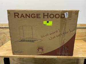 lot 35 image: AKDY 30 in. 343 CFM Convertible Kitchen Wall Mount Range Hood in Stainless Steel with Tempered Glass and Touch Controls
