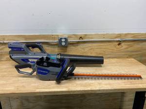 lot 61 image: WESTINGHOUSE Lot of 2 Lawn Tools-  A 40V Hedge Trimmer and a 40V Leaf Blower (Tool Only)