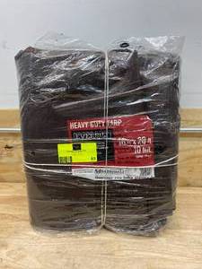 lot 63 image: EVERBILT 16 ft. x 20 ft. Brown Heavy Duty Tarp