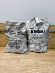 lot 77 image: VIKING Lot of 2-  Tire Chain Sets