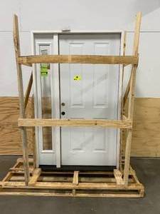 lot 104 image: STEVE & SONS Steel Door Wood Edge Entry and Patio Door