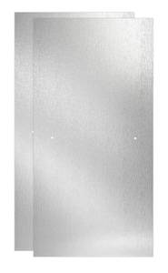 lot 95 image: DELTA 29-132 in. x 67-34 in. x 14 in. Frameless Sliding Shower Door Glass Panels in Rain (1-Pair for 50-60 in. Doors)