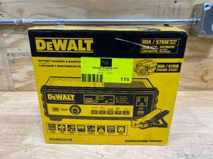lot 118 image: DEWALT 30 Amp Automotive 12-Volt Bench Battery Charger