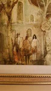 lot 36 image: European Cityscape Original Oil Painting