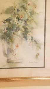 lot 38 image: Watercolor Still Life Original Art by Shirley Blake