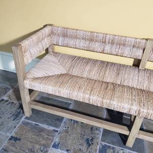 lot 6 image: Restoration Hardware Twine Woven Entry Bench