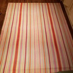 lot 51 image: Vibrant Striped Area Rug, 119 x 96