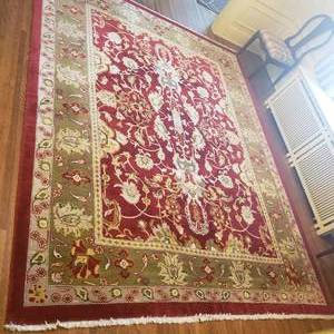 lot 32 image: 100% Wool Oriental Area Rug, 11 x 8.6