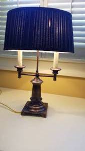 lot 42 image: Double Arm Candlestick Table Lamp