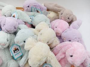 lot 379 image: 15 Piece Jelly Cat Toy Lot 2 - Featured Toys of Major High-end Department Stores - (Lot Valued  $300)