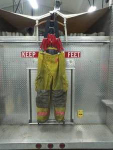 Used Morning Pride Firemans Bib Overalls