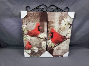 2 Cardinals Wall Art