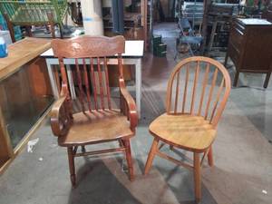 Pair of Wooden Chairs