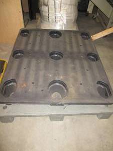 lot 110 image: (2) Heavy Duty Plastic Pallets...