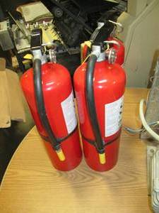 lot 126 image: (3) Fire Extinguishers...
