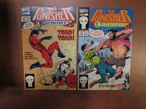 lot 136 image: (2) Vintage Marvel Comics The Puni...