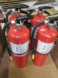 lot 141 image: (4) Fire Extinguishers...