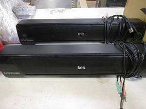 lot 155 image: (2) Britz USB Soundbar for LCD Disp...
