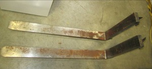 lot 160 image: (2) Forklift Forks...