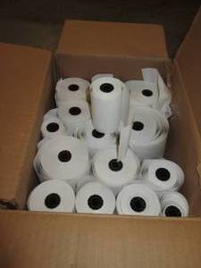 lot 164 image: Box of Receipt PaperRegister Paper...