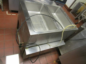 lot 24 image: Warming Table & Warming Cabinet 30X30X33