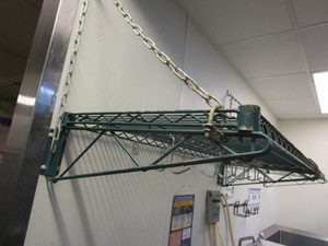 lot 52 image: (2) Wire Shelves 21X48