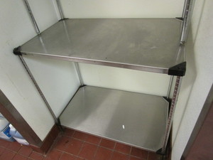 lot 54 image: SS Table & Wire Racking