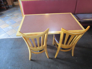 lot 74 image: Tables, Chairs & Booth Seating