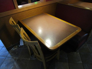 lot 75 image: Tables, Chairs & Booth Seating