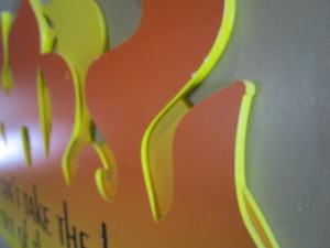 lot 81 image: Wood Sign 31X18
