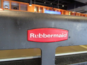 lot 93 image: Rubbermaid Cart wTrays 23X28X68