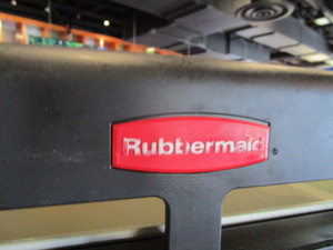 lot 94 image: Rubbermaid Cart wTrays 23X28X68