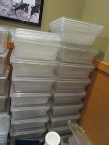 lot 107 image: Large Lot of Plastic Food PrepStorage Containers