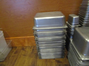 lot 108 image: Large Lot of SS Food PrepStorage Containers