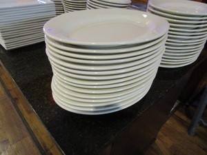 lot 126 image: (31) 15X11 Stoneware Dinner Plates