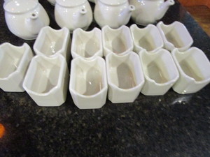 lot 131 image: Stoneware Cream & Sugar Bowls