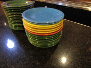 lot 134 image: (31) 7 Stoneware Plates