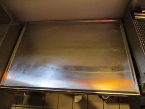 lot 154 image: SS Table on Wheels 30X21X26