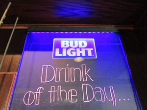 lot 163 image: Bud Light Lighted Sign 20X30