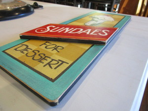 lot 189 image: Wood Sundae Sign