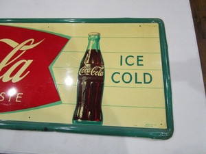 lot 193 image: Vintage Coke Sign 53X18
