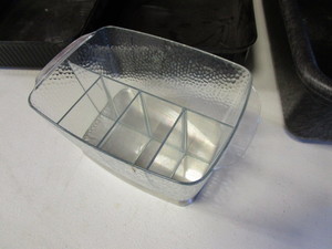 lot 243 image: Silverware Napkin Caddy & Plastic Bins