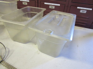 lot 268 image: Food Storage Containers, Tongs, Thermometers
