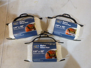lot 43 image: 3 Spools of Reese Nylon Twisted Rope