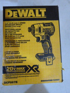 lot 57 image: DeWalt 14 3-Speed Brushless Impact Driver
