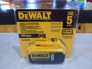 lot 58 image: DeWalt 20V Max Lithium Ion Premium Battery Pack with Fuel Gauge