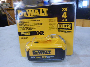 lot 59 image: DeWalt 20V Max Lithium Ion Battery Pack with Fuel Gauge