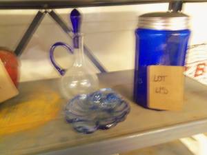 Set of Blue Glassware...
