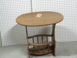 End Table With Magazine Rack...